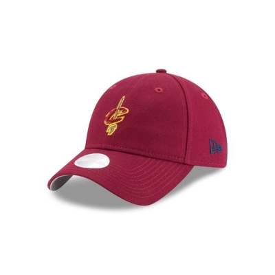 Cleveland Cavaliers Gorra | New Era NBA Waxed Canvas 9twenty Adjustable Cap Mexico - Rojos